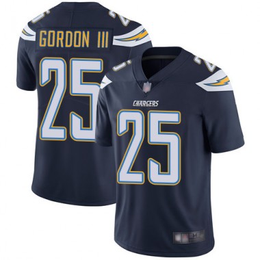 Los Angeles Chargers NFL Football Melvin Gordon Navy Blue Jersey Men Limited 25 Home Vapor Untouchable